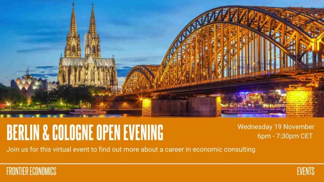 Thumbnail image for Discover Careers in Economic Consulting with Frontier Economics (Germany)